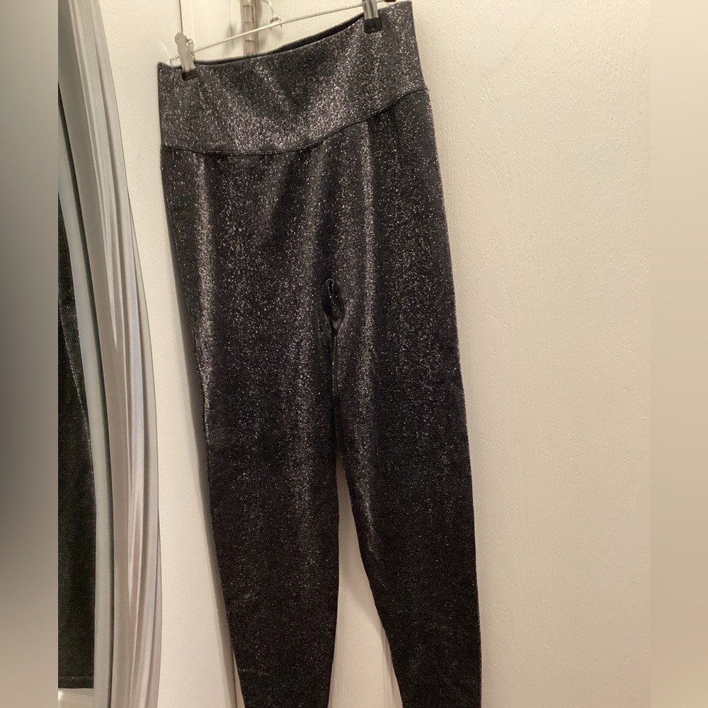 Victoria Secret PINK Shimmer High-Waist Leggings - Black